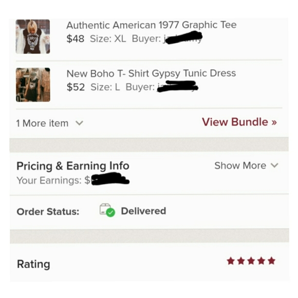 RESTOCKED NWT-  Boho T- Shirt Gypsy Tunic Dress - Picture 8 of 8